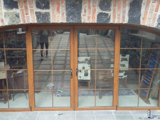 Puerta de PVC , FENSELL FENSELL Doors پلاسٹک Amber/Gold