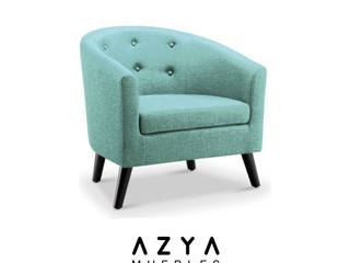 Butaca Dalila, AZYA MUEBLES AZYA MUEBLES Livings de estilo minimalista Textil Ámbar/Dorado