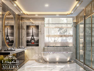 تصميم حمام على الطراز الحديث في دبي, Algedra Interior Design Algedra Interior Design حمام