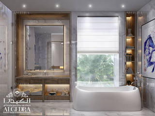 Modern bathroom design in Dubai, Algedra Interior Design Algedra Interior Design モダンスタイルの お風呂