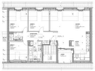 Mehrfamilienhaus, Dachstockausbau, Zürich, Stöckli Grenacher Schäubli AG: modern von Stöckli Grenacher Schäubli AG,Modern