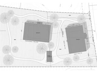 Neubauten in Holzbauweise, Zollikon, Stöckli Grenacher Schäubli AG: modern von Stöckli Grenacher Schäubli AG,Modern