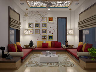 Private Villa, Celtec Design Studio Celtec Design Studio Asian style living room Plastic