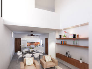 Casa Cuevas, EMERGENTE | Arquitectura EMERGENTE | Arquitectura Modern living room