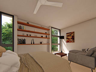 Casa Silver, EMERGENTE | Arquitectura EMERGENTE | Arquitectura 작은 침실