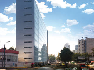 CORPORATIVO SAN JERÓNIMO, Picciotto Arquitectos Picciotto Arquitectos Ruang Komersial Aluminium/Seng