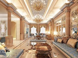 Classic style luxury majlis design in Dubai, Algedra Interior Design Algedra Interior Design Classic style living room