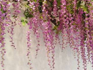 creation of fake wisteria for a private salon, Baalam Kaab Design Baalam Kaab Design Вітальня