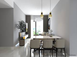 Thiết Kế Nội Thất Căn Hộ Masteri An Phú 2 Phòng Ngủ, Deco Việt Deco Việt Modern dining room