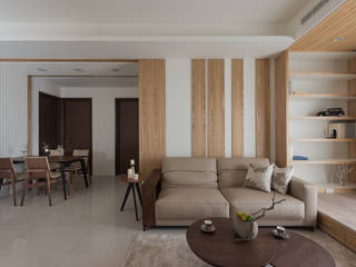 清雅居, 拾雅客空間設計 拾雅客空間設計 Modern living room Plywood