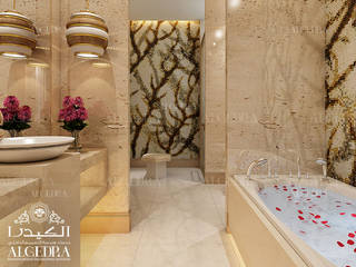Bathroom design in luxury villa Abu Dhabi, Algedra Interior Design Algedra Interior Design ห้องน้ำ