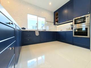 ชุดครัว สี Midnight Blue, BAANSOOK Design & Living Co., Ltd. BAANSOOK Design & Living Co., Ltd. Binnentuin