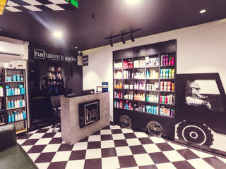 Hakim's Aalim Hair & Beauty Lounge , Nikunj Sharma Design Studio Nikunj Sharma Design Studio Powierzchnie handlowe