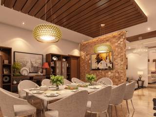 Interior For Mr.Rasheed, Karigar Kreation Architects Karigar Kreation Architects Dining room