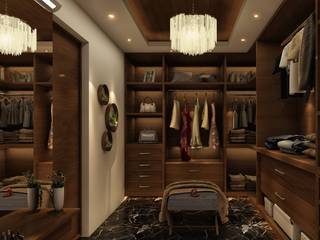 Interior For Mr.Rasheed, Karigar Kreation Architects Karigar Kreation Architects Vestidores y placares modernos