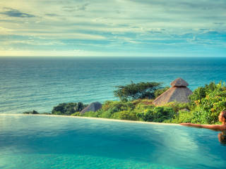 Haramara Retreat, Sayulita Nayarit, TECNOLOGÍA AQUATICA TECNOLOGÍA AQUATICA Infinity pool Concrete