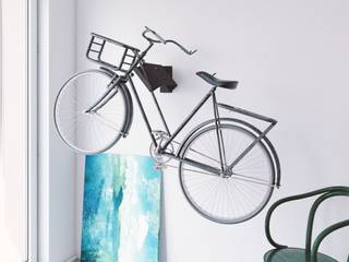 Soporte Bicicletas Pared Giratorio 42 cm, KionHome KionHome Industriale Schlafzimmer Metall Weiß Accessoires und Dekoration