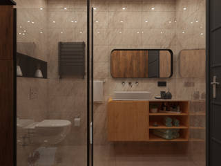 BANYO TASARIMIMIZ / OUR BATHROOM DESIGN , NAVY STUDIO DESIGN NAVY STUDIO DESIGN モダンスタイルの お風呂 セラミック