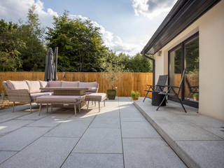 Silver grey granite paving slabs for patio garden, Stone Paving Direct Ltd Stone Paving Direct Ltd Podwórko Granit