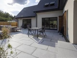 Silver grey granite paving slabs for patio garden, Stone Paving Direct Ltd Stone Paving Direct Ltd Podwórko Granit