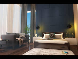 IREO Gurgaon , HC Designs HC Designs Small bedroom Фанера Сірий