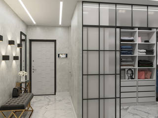 ЖК Поколение, Бюро-22 Бюро-22 Minimalist dressing room Marble Grey