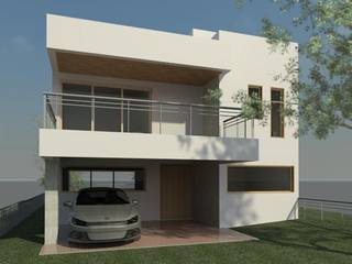 Vivienda Unifamiliar / MB-Los Nogales, Arquitecto Rendace Arquitecto Rendace Casas unifamiliares Concreto