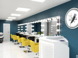 HAIRDRESSING SALON IN A SHIPPING CONTAINER, AREA² Interior Design AREA² Interior Design Espacios comerciales