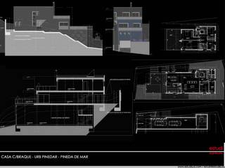 Casa Terra Brava, Tordera-España, MONAGHAN DESIGN SAS MONAGHAN DESIGN SAS ログハウス 鉄筋コンクリート