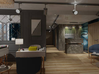 Ritim İstanbul'da Güzellik Merkezi, Erler Mimarlık Erler Mimarlık Commercial spaces Wood Wood effect