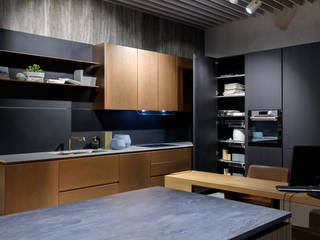 Composizione angolare con finitura laccata Rame Ossidato, TM Italia TM Italia Built-in kitchens