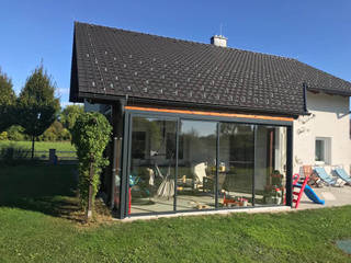 Terrassenverglasung als Sommergarten - Wind- und Wetterschutz, Schmidinger Wintergärten, Fenster & Verglasungen Schmidinger Wintergärten, Fenster & Verglasungen Konservatori Klasik Kaca