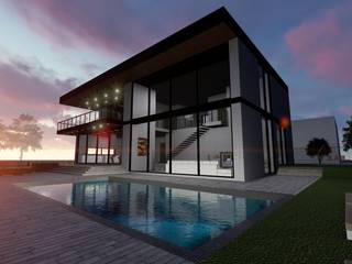 Contemporary House Design, Çizgi Mimarlık & Dekorasyon San. ve Tic. Ltd. Şti. Çizgi Mimarlık & Dekorasyon San. ve Tic. Ltd. Şti. Single family home