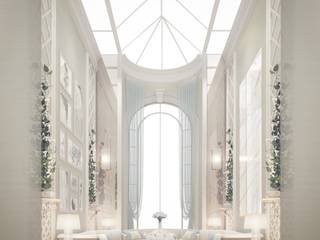 Stylish Conservatory Interior Design Ideas, IONS DESIGN IONS DESIGN Minimalistyczny ogród zimowy Aluminium/Cynk Biały
