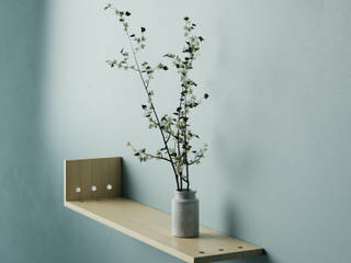 NKX: WOOD SHELF homify Skandinavische Häuser Massivholz Holznachbildung Accessoires und Dekoration
