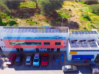 Paneles Solares en Gasolinera, Yellow Circle Paneles Solares Yellow Circle Paneles Solares مساحات تجارية