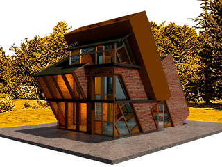 Cabaña SPITI, Icónica Arquitectos Icónica Arquitectos Country house Wood-Plastic Composite