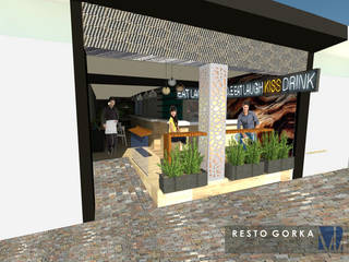 REFORMA BAR-RESTAURANTE EN ALICANTE , VIA STUDIO VIA STUDIO Powierzchnie handlowe