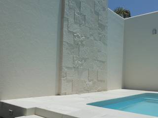 Proyecto Patio/Terraza en Cantera Blanco Galarza y Blanco Pachuca, Cantessa Canteras y Servicios Cantessa Canteras y Servicios Moderne Pools Stein