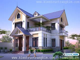 Thiết kế biệt thự 2 tầng mái thái hiện đại, Kiến trúc Trang Kim Kiến trúc Trang Kim Haciendas