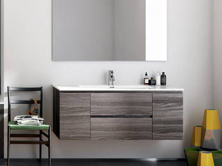 Mobile bagno sospeso arredo da 120 cm in 4 colori , Bagno Italia Bagno Italia Ванна кімната MDF