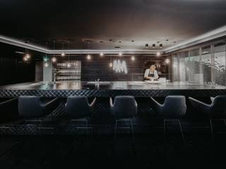 Sushi-Bar ASKA, PURE Gruppe Architektengesellschaft mbH PURE Gruppe Architektengesellschaft mbH مساحات تجارية خشب نقي Multicolored