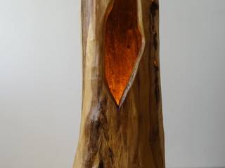 Leuchte / Lampe / Holzleuchte / Holzlampe / Bodenleuchte aus Holz, handgefertigt, bernd kohl - objekte in holz und stahl bernd kohl - objekte in holz und stahl Espaços de trabalho minimalistas Madeira Acabamento em madeira