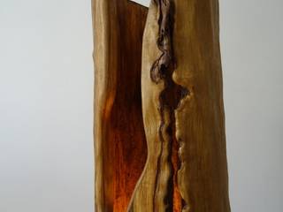 Leuchte / Lampe / Holzleuchte / Holzlampe / Bodenleuchte aus Holz, handgefertigt, bernd kohl - objekte in holz und stahl bernd kohl - objekte in holz und stahl Salas de jantar minimalistas Madeira Acabamento em madeira