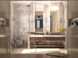 Eltemur Evi, eceuzdesign eceuzdesign Industrial style bathroom Concrete