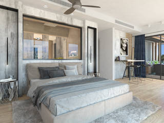 Eltemur Evi, eceuzdesign eceuzdesign Industrial style bedroom Concrete