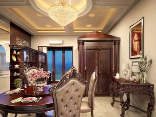 Best Architects In Thrissur kerala, Monnaie Interiors Pvt Ltd Monnaie Interiors Pvt Ltd Classic style dining room