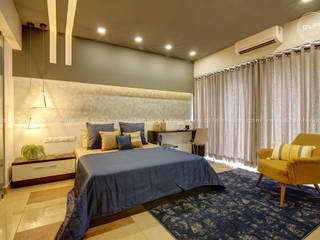 JAYASHANKAR'S APARTMENT AT HiLITE CITY CALICUT, DLIFE Home Interiors DLIFE Home Interiors Cuartos de estilo moderno