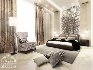 Luxury bedroom design in Dubai, Algedra Interior Design Algedra Interior Design 모던스타일 침실