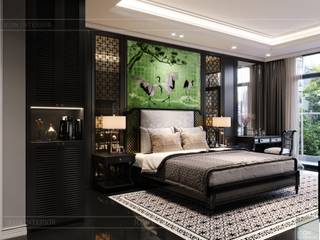 Thiết kế nội thất Studio: Phong cách Đông Dương, ICON INTERIOR ICON INTERIOR Asian style bedroom